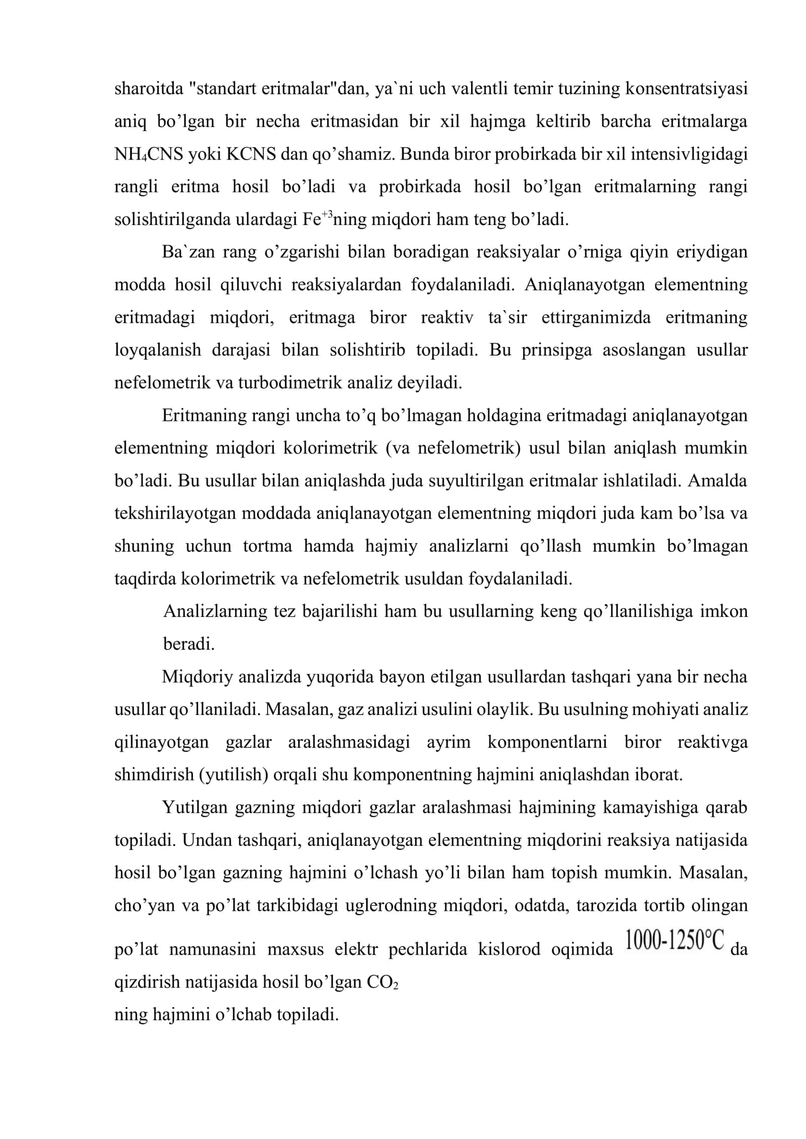 Miqdoriy analiz usulining sinflanishi 3