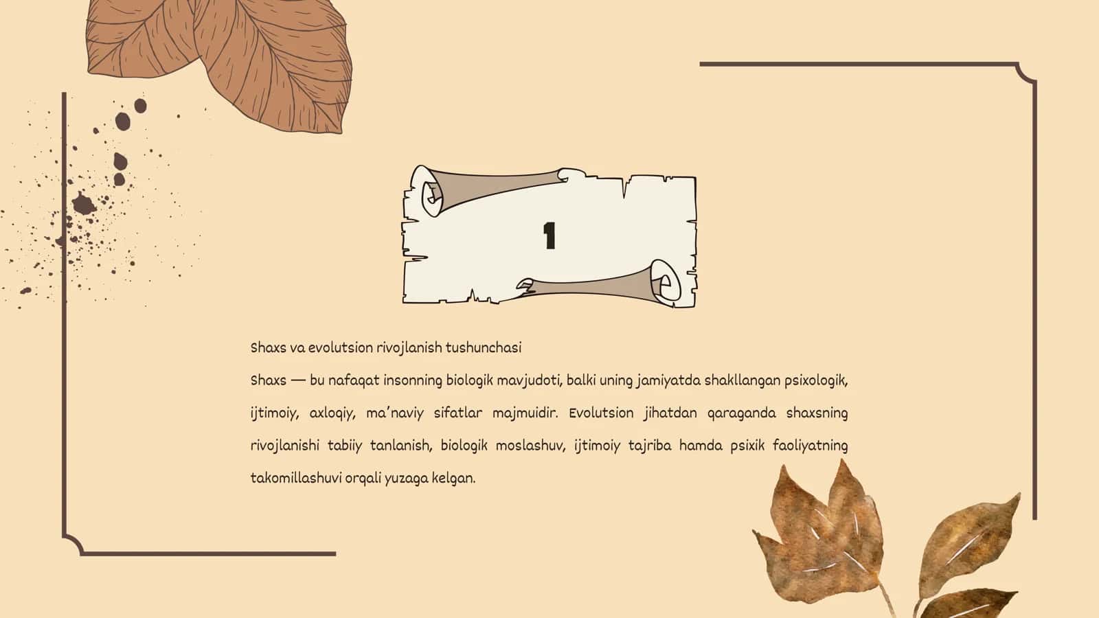 Shaxsning Evolutsiya Jihatdan Rivojlanishi 3