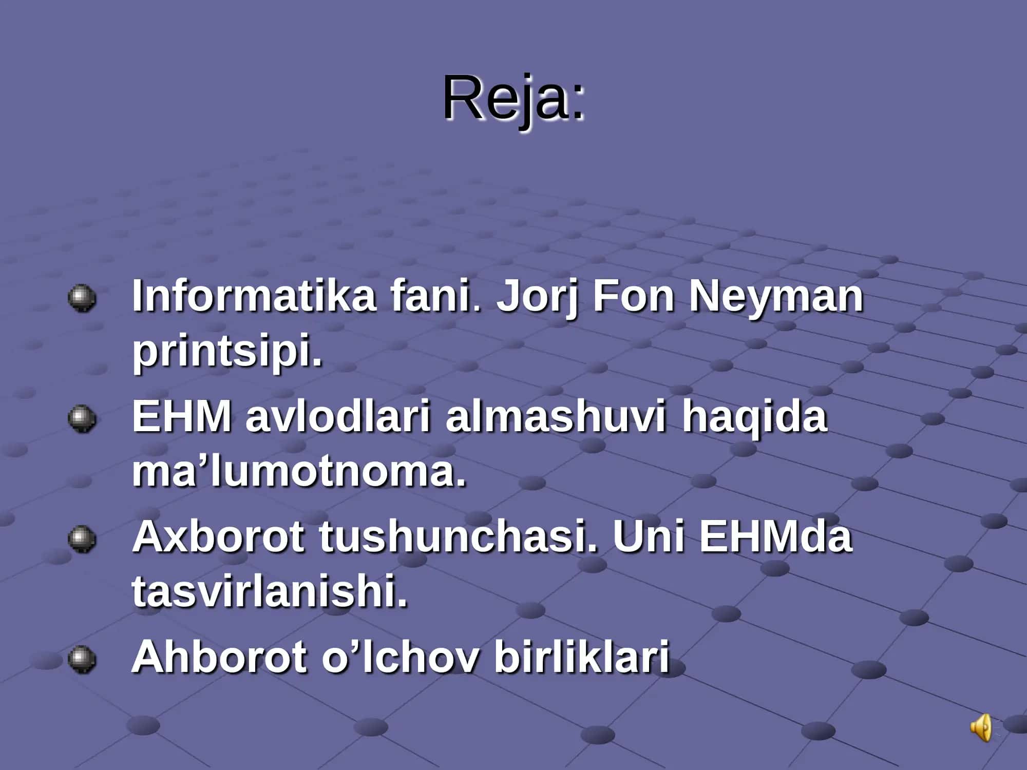 Informatika va ahborot tehnalogiyalar 3