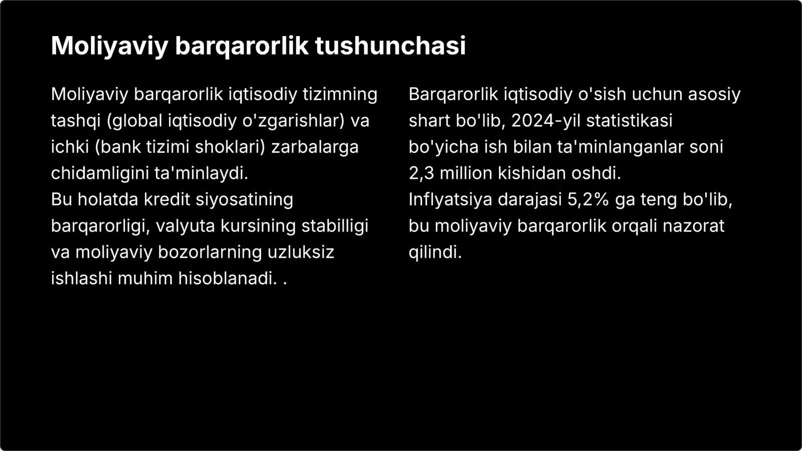 Moliyaviy barqarorlik 3