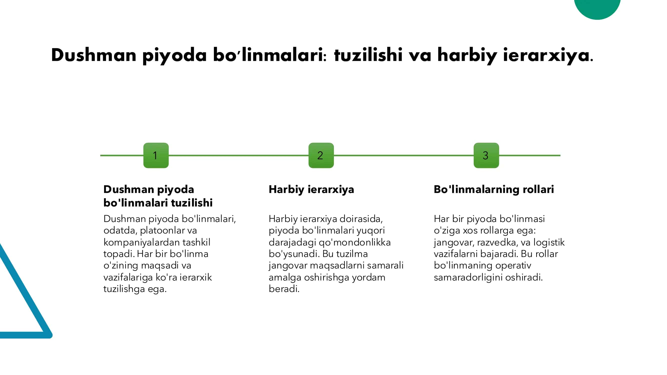Dushman piyoda bo'linmalari tuzilishi 3