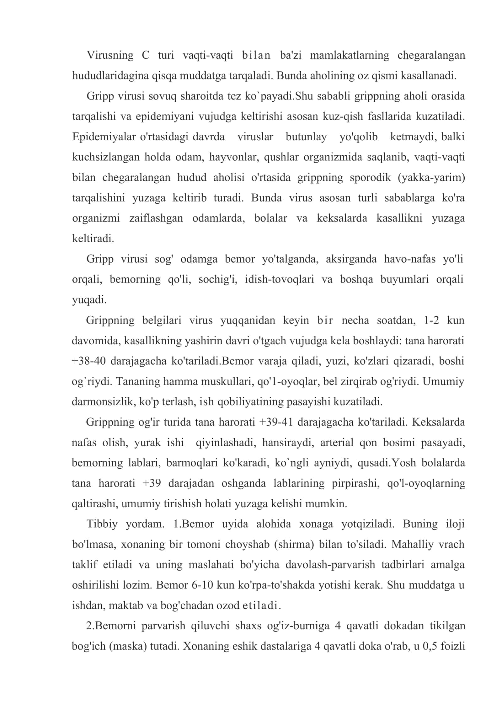 Nafas olish azolari, qon va bolalar infeksiyasi 3