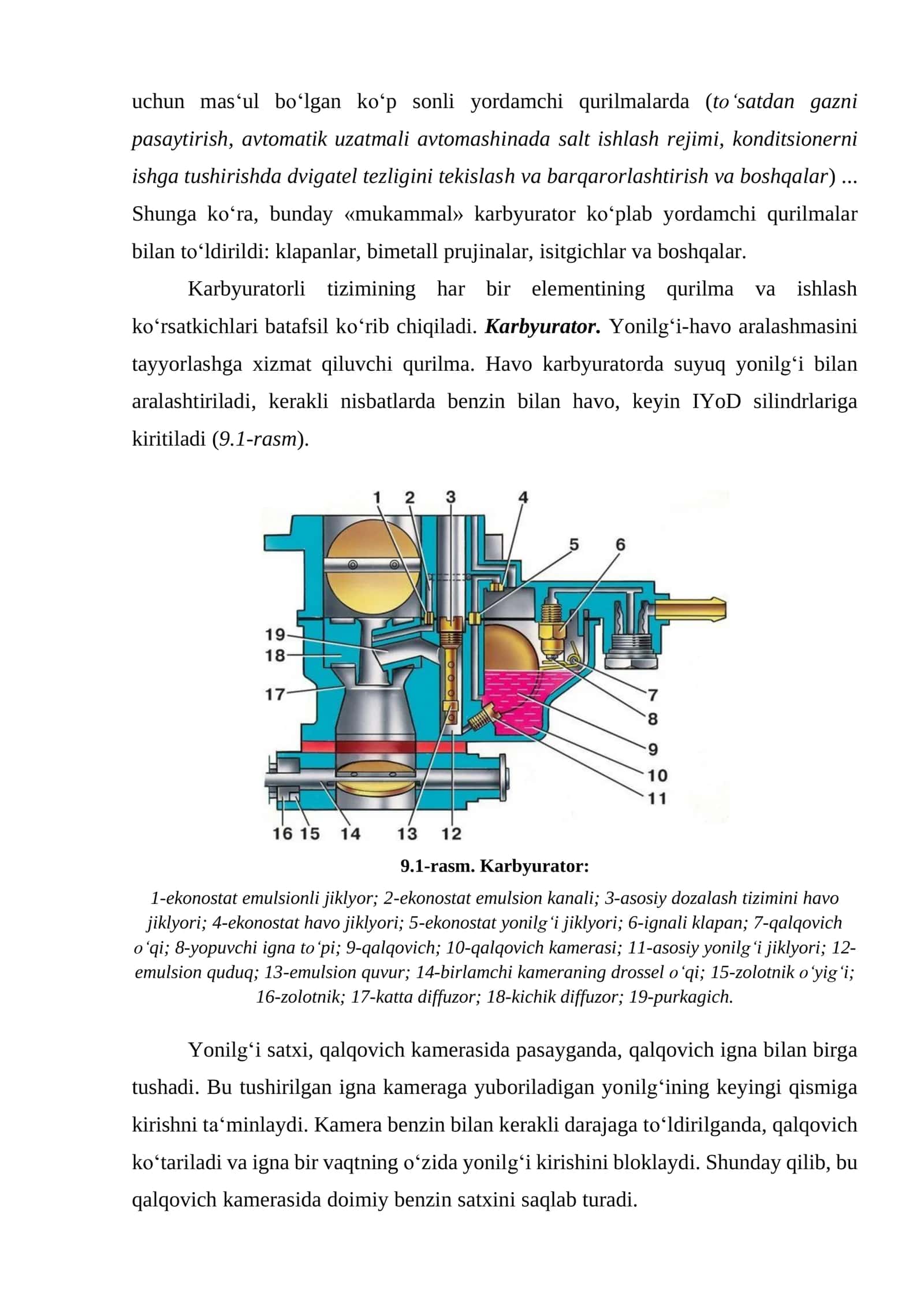 BЕNZINLI DVIGАTЕLLАRNING TА‘MINLАSH TIZIMI 3