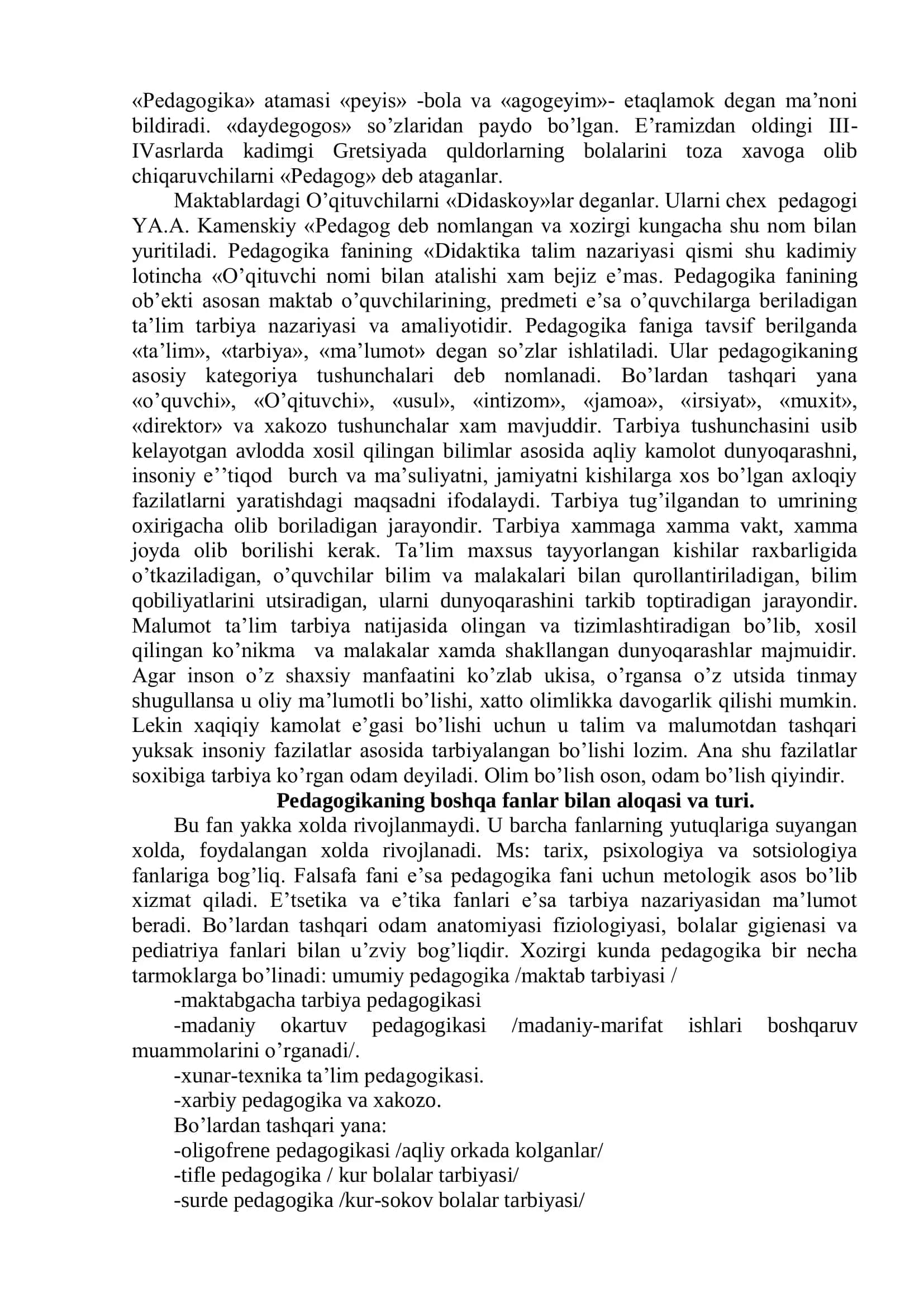 Pedagogika fani 3