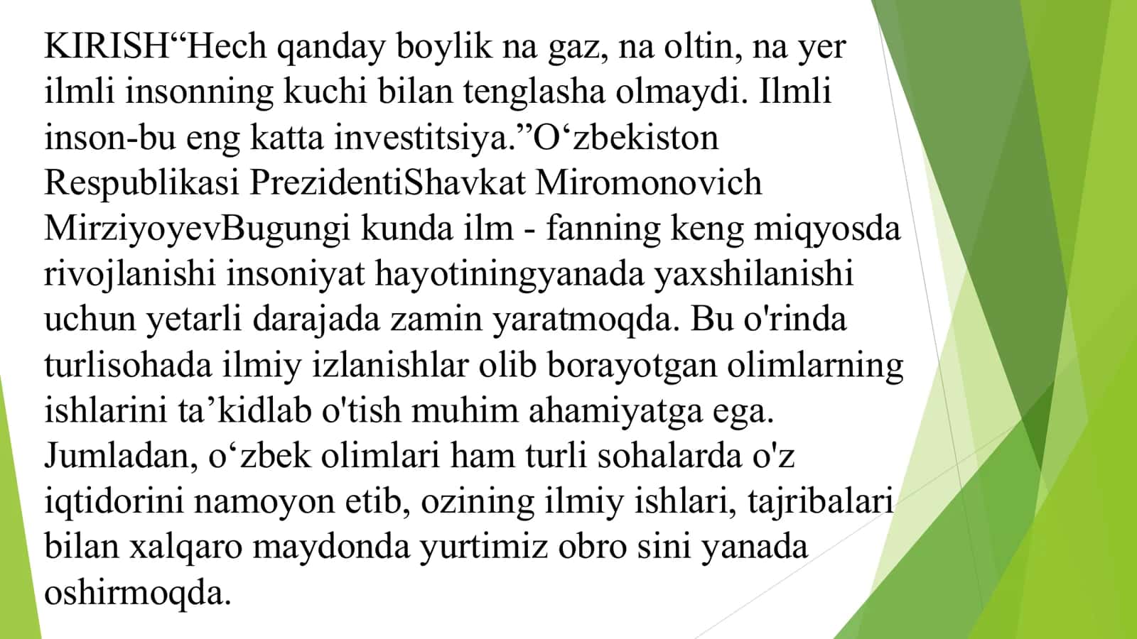 Analitik kimyo fanidan kurs ishi slaydi 3