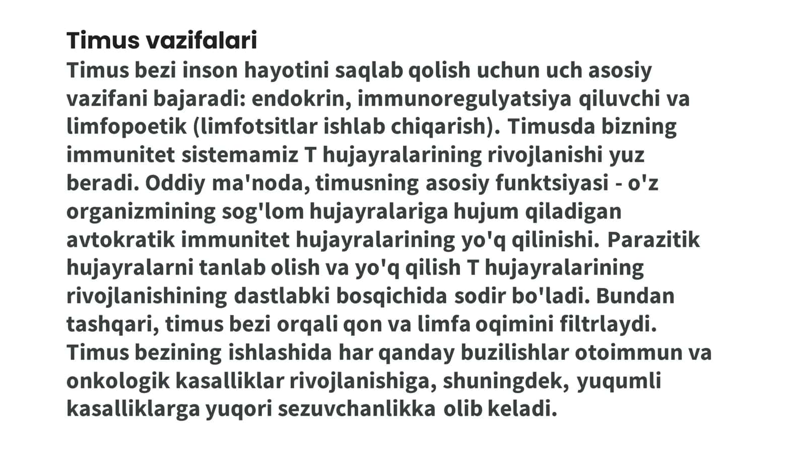 Timus bezi tizimi 3