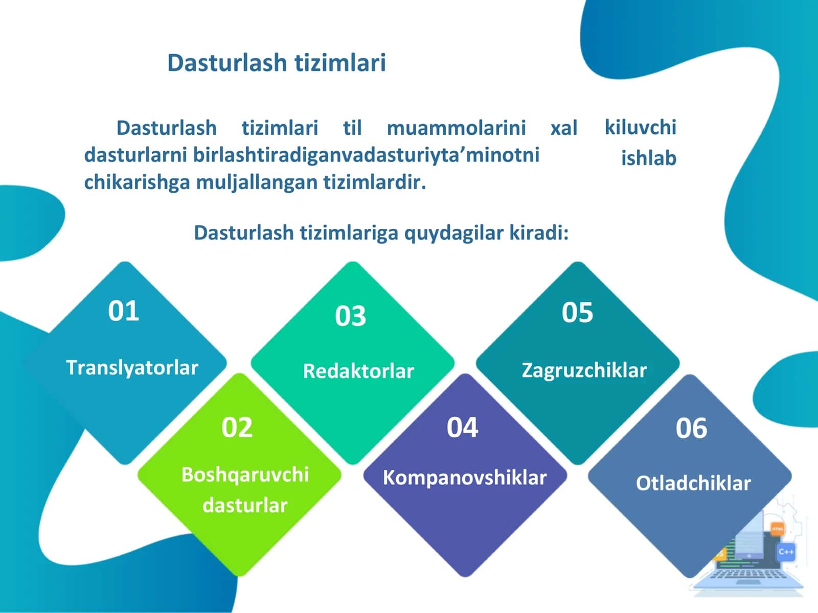 Dasturlash tizimlari va tillari 3