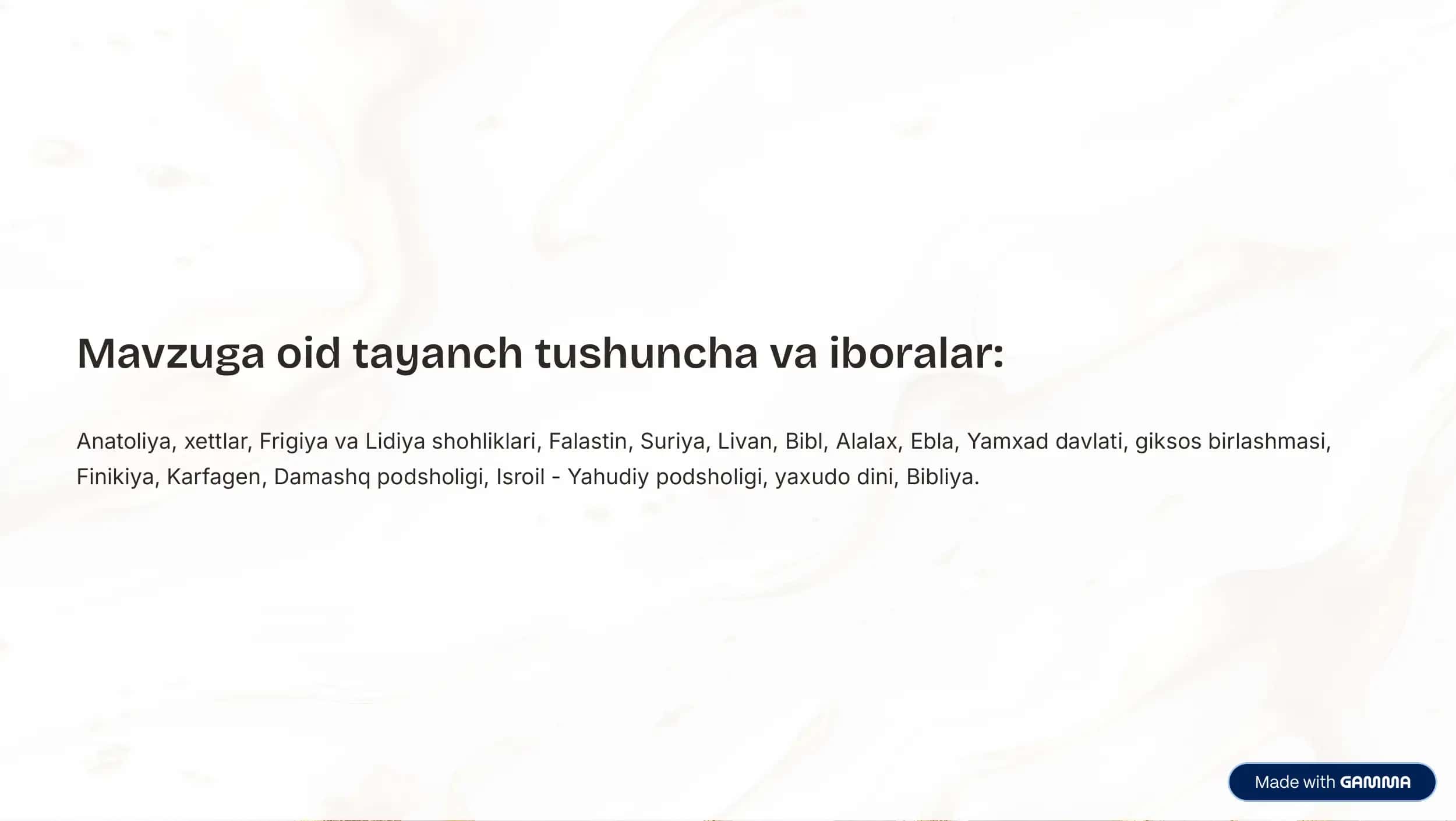 Sharqiy Orta yer dengiz boyi sivilizatsiyalari 3