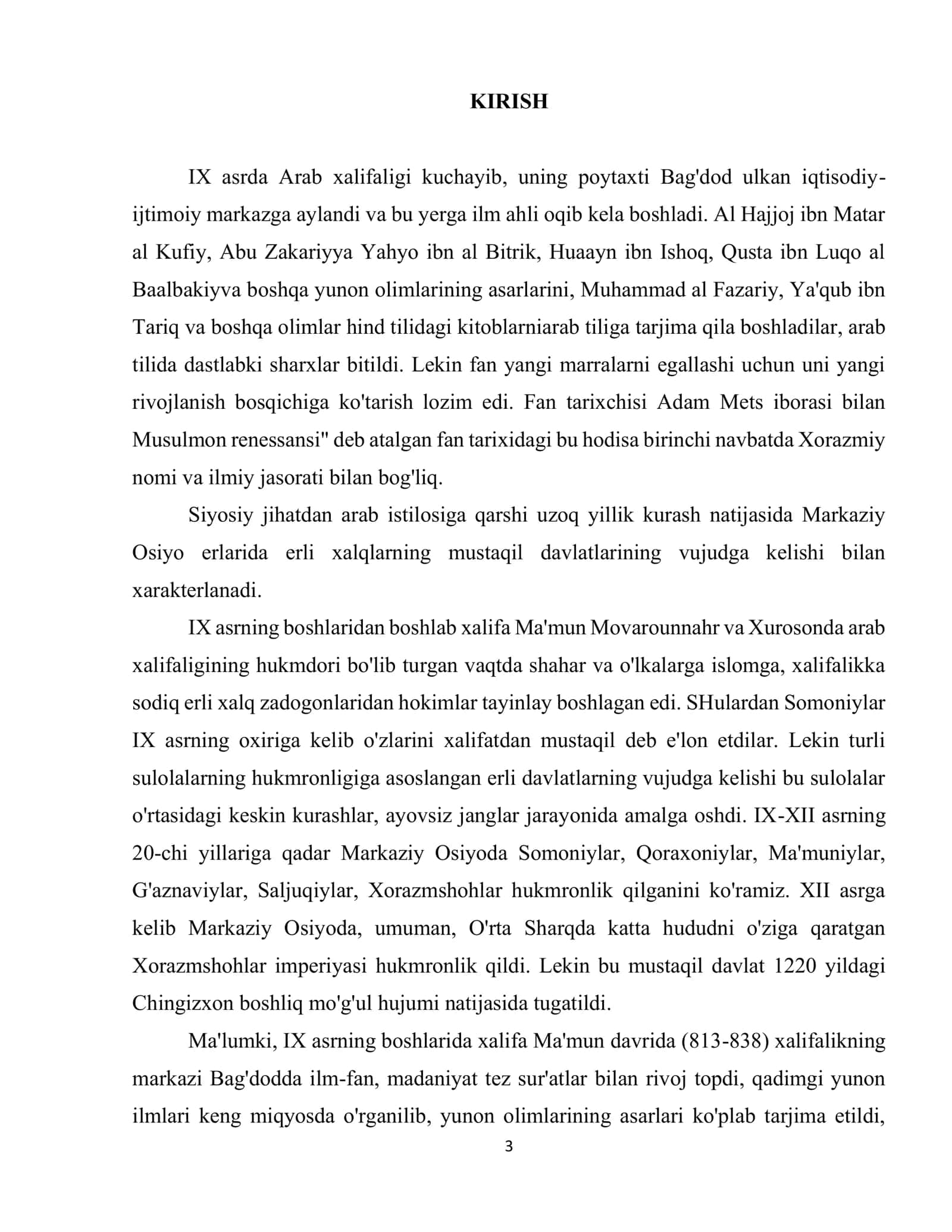 Musulmon uyg'onishi 3