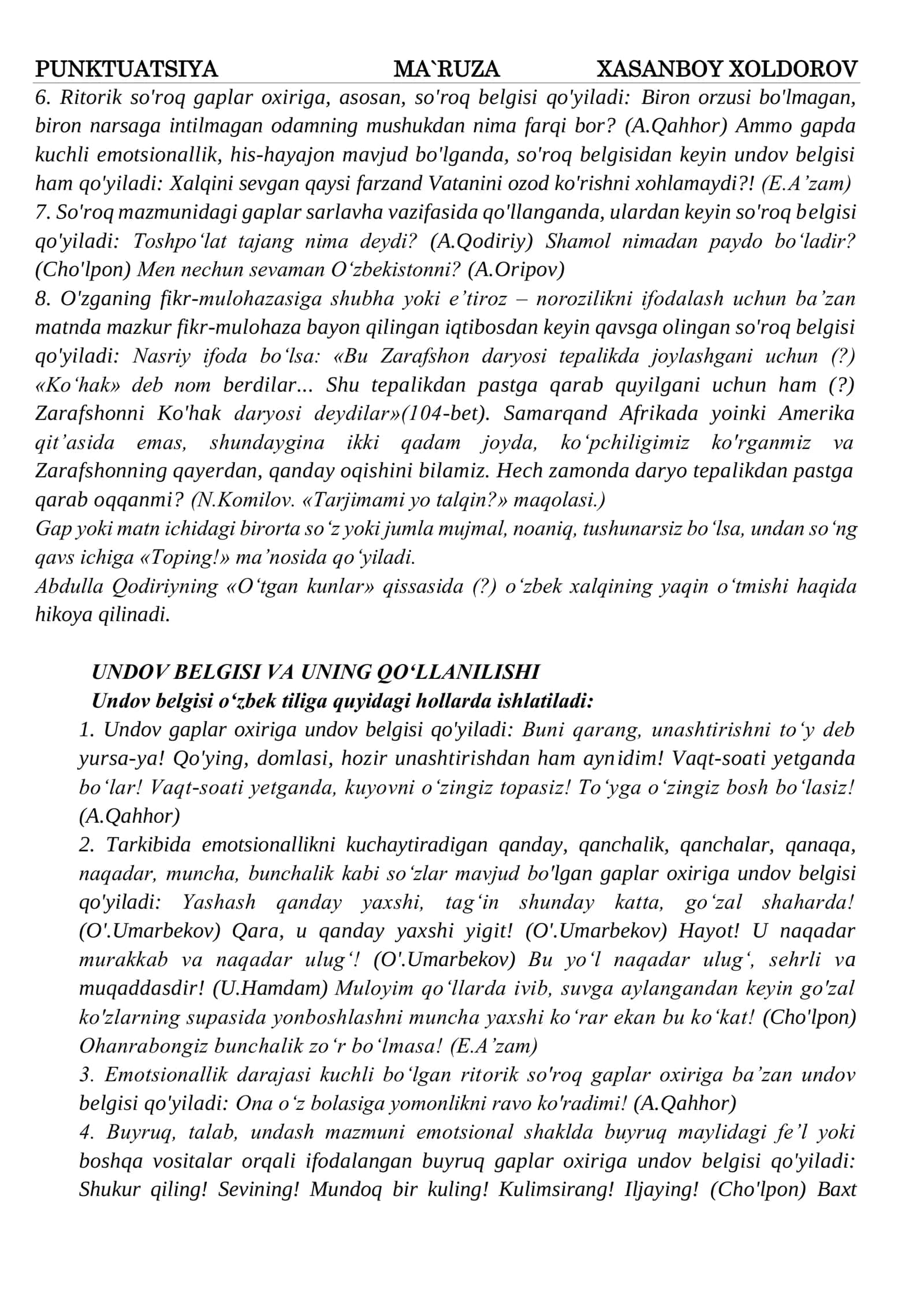 PUNKTUATSIYA 3