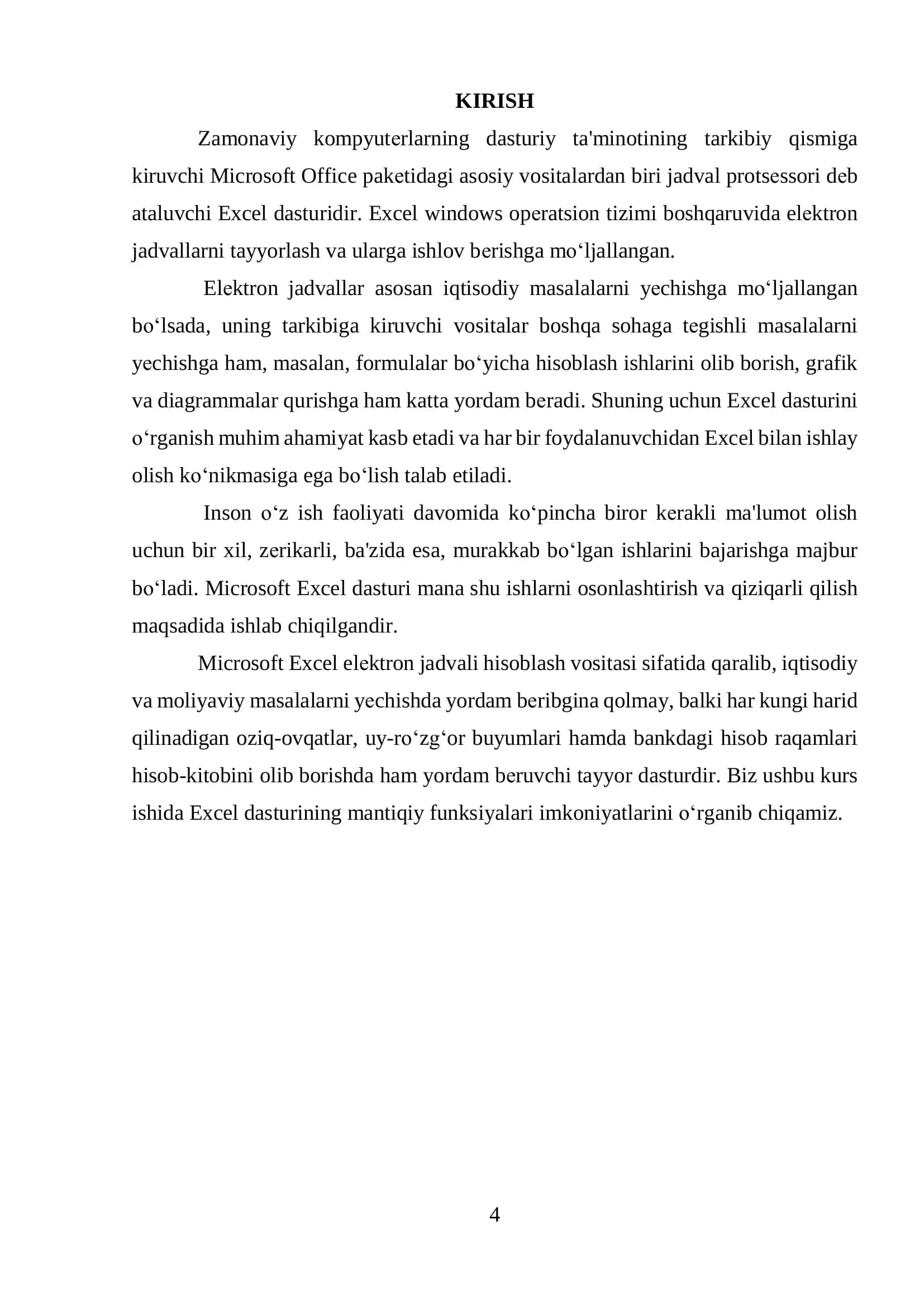 Turli matematik funksiyalarning grafiklarini qurishda MS Excel elektron jadvalidan foydalanish 3