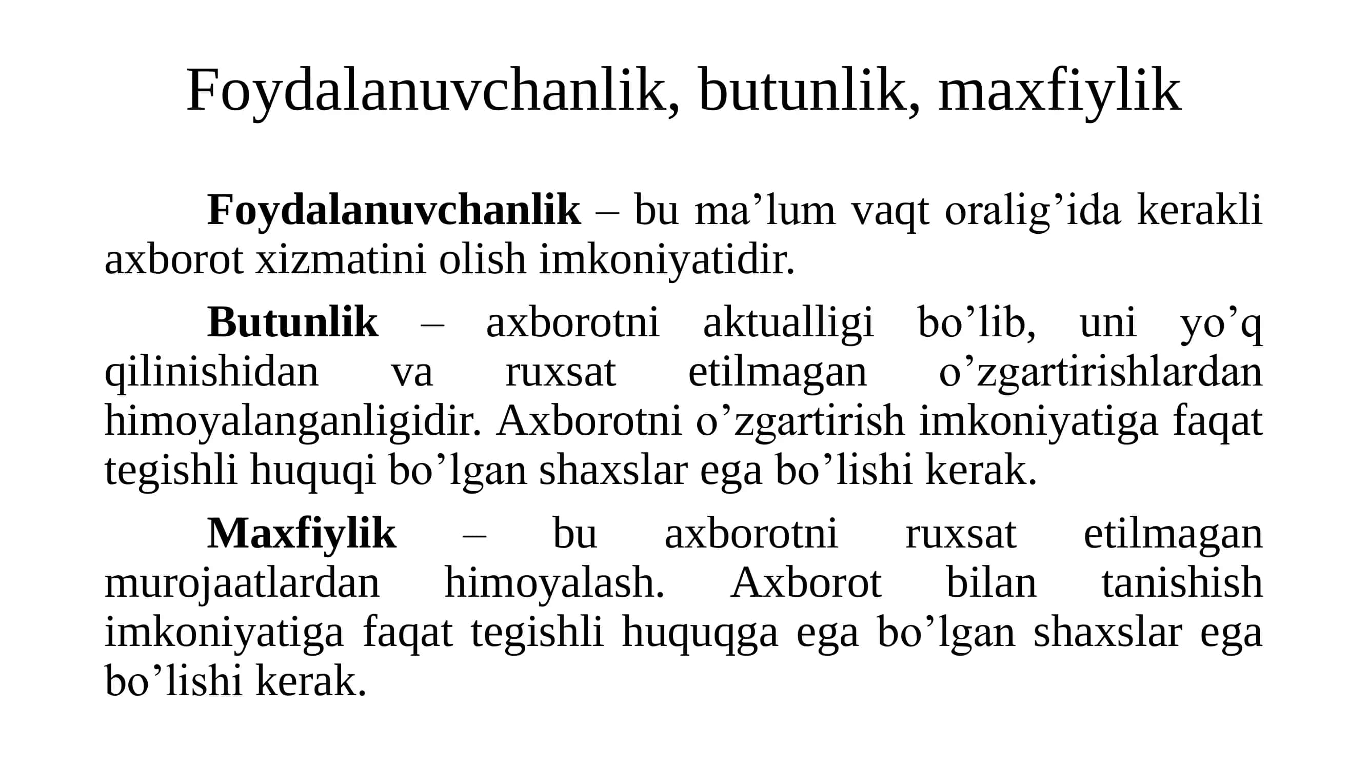 Axborot xavfsizligi 3