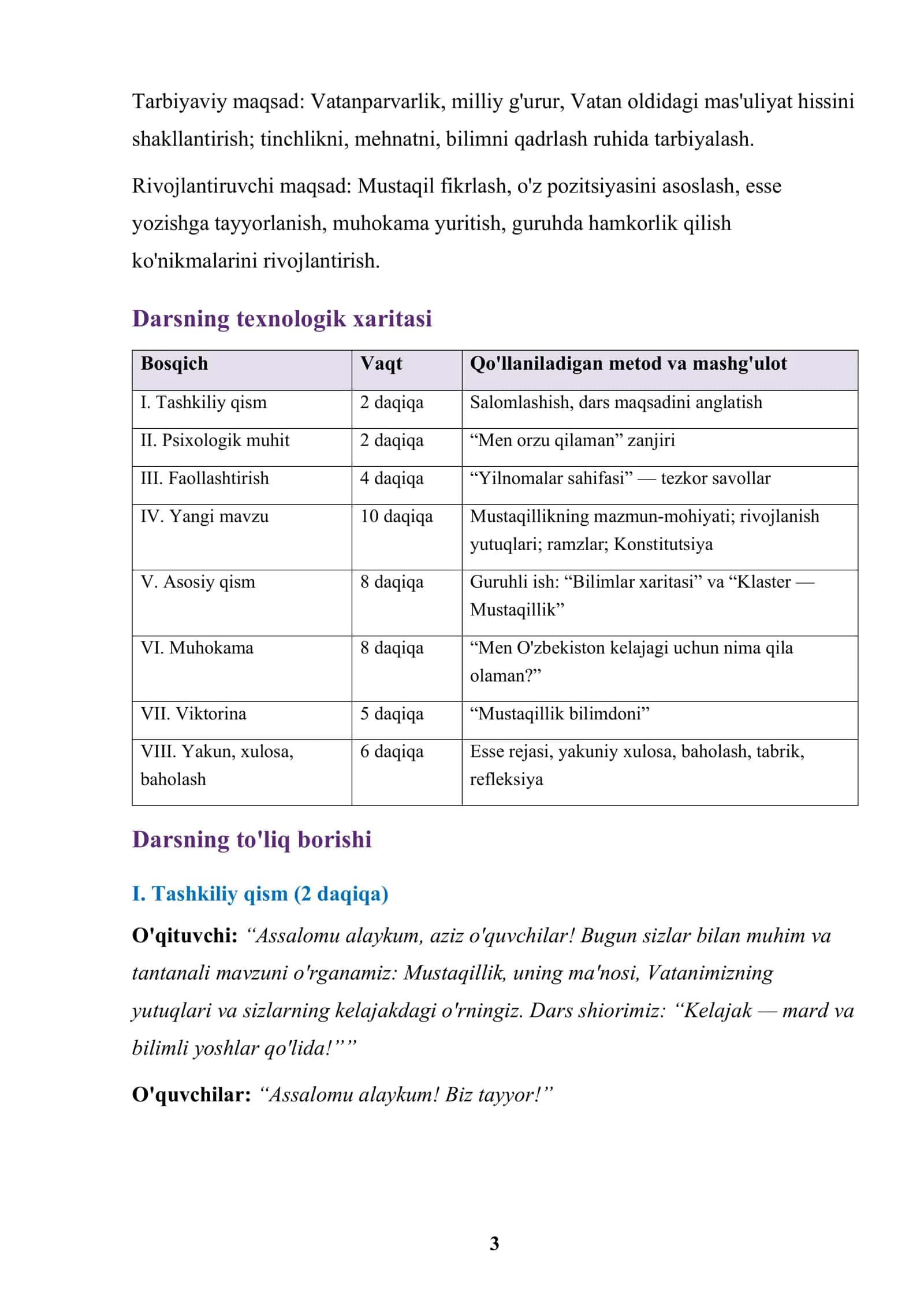 4-SINF DARS ISHLANMASI MUSTAQILLIK BAYRAMIGA 3