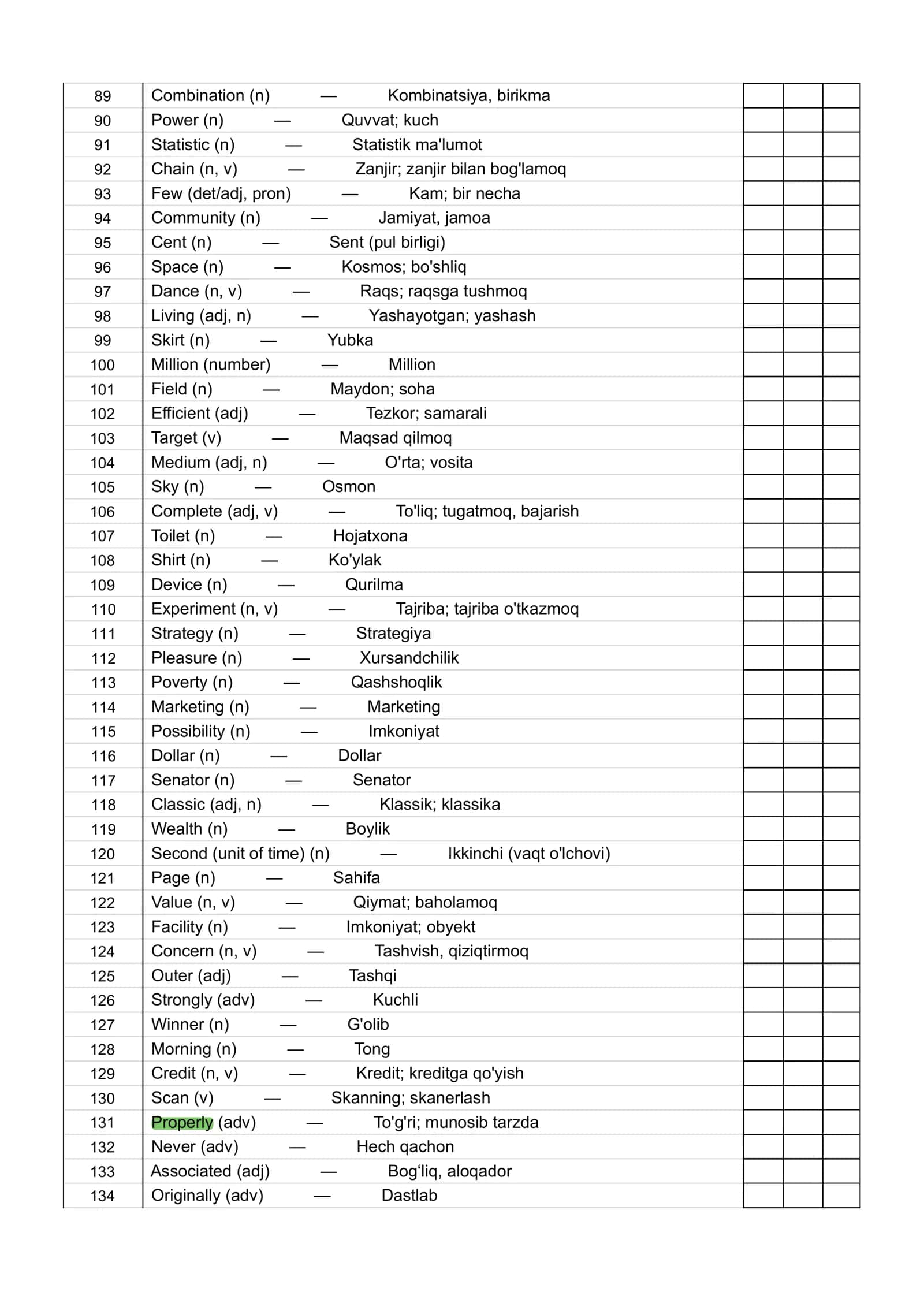 OXFORD WORDS IN UZBEK 3000 3