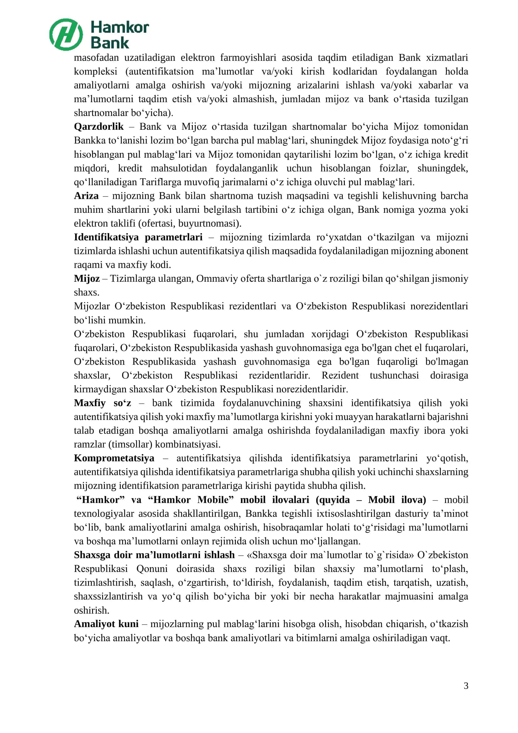 Bank Xizmatlari Ofertasi 3