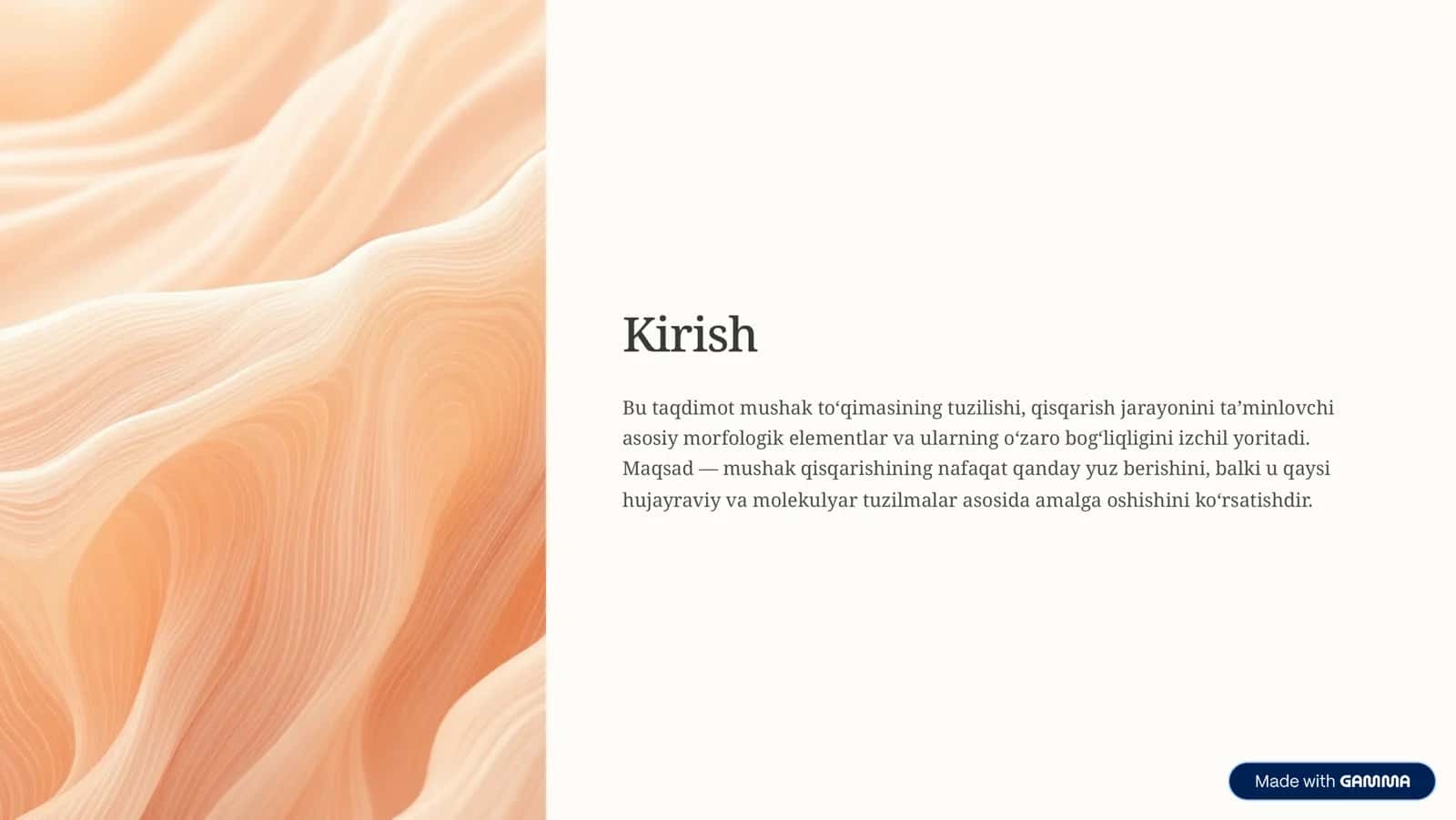 Qisqarishi 
Mexanizmining Morfologik 
Asoslari 3