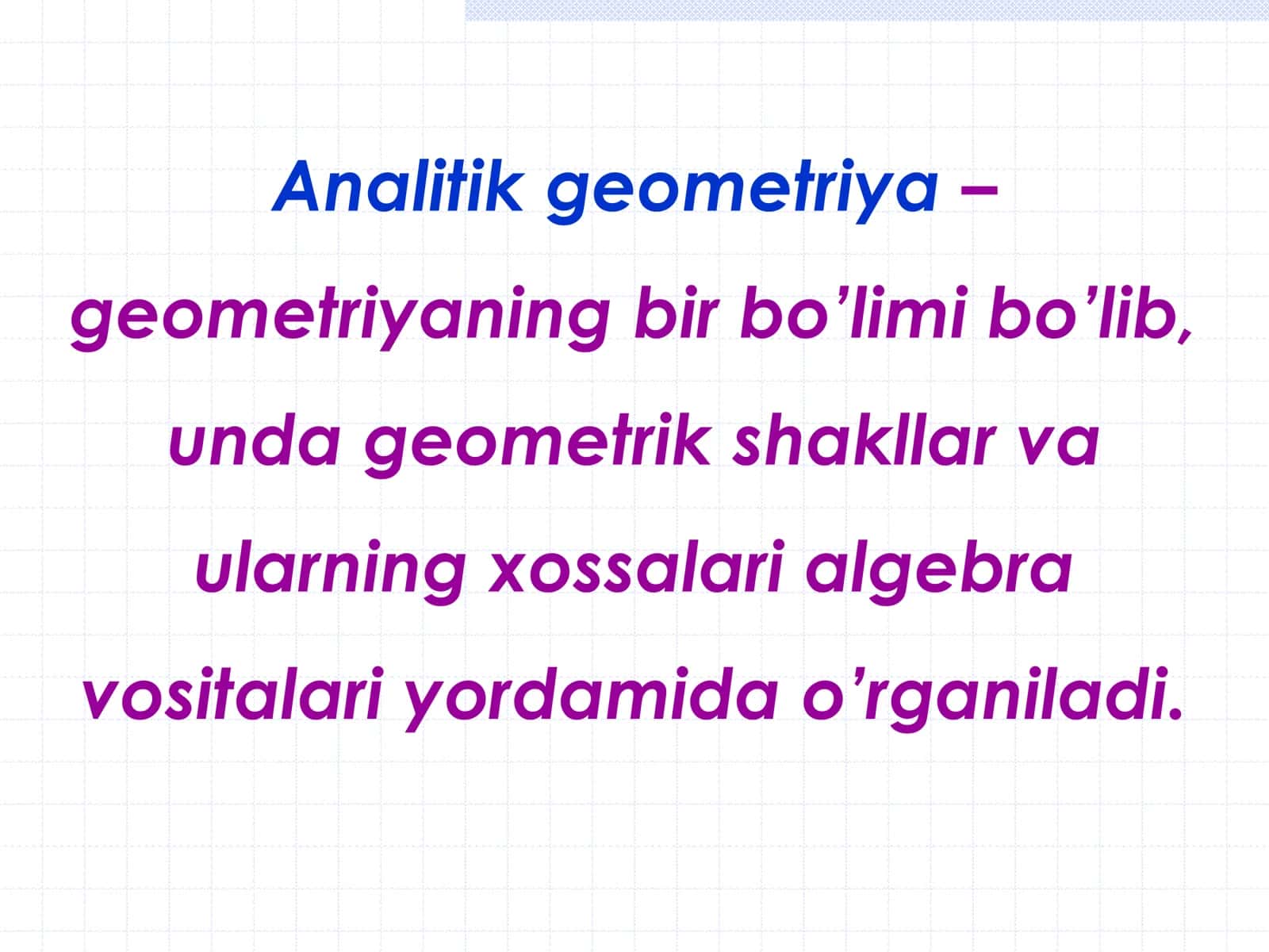 Analitik geometriya 3