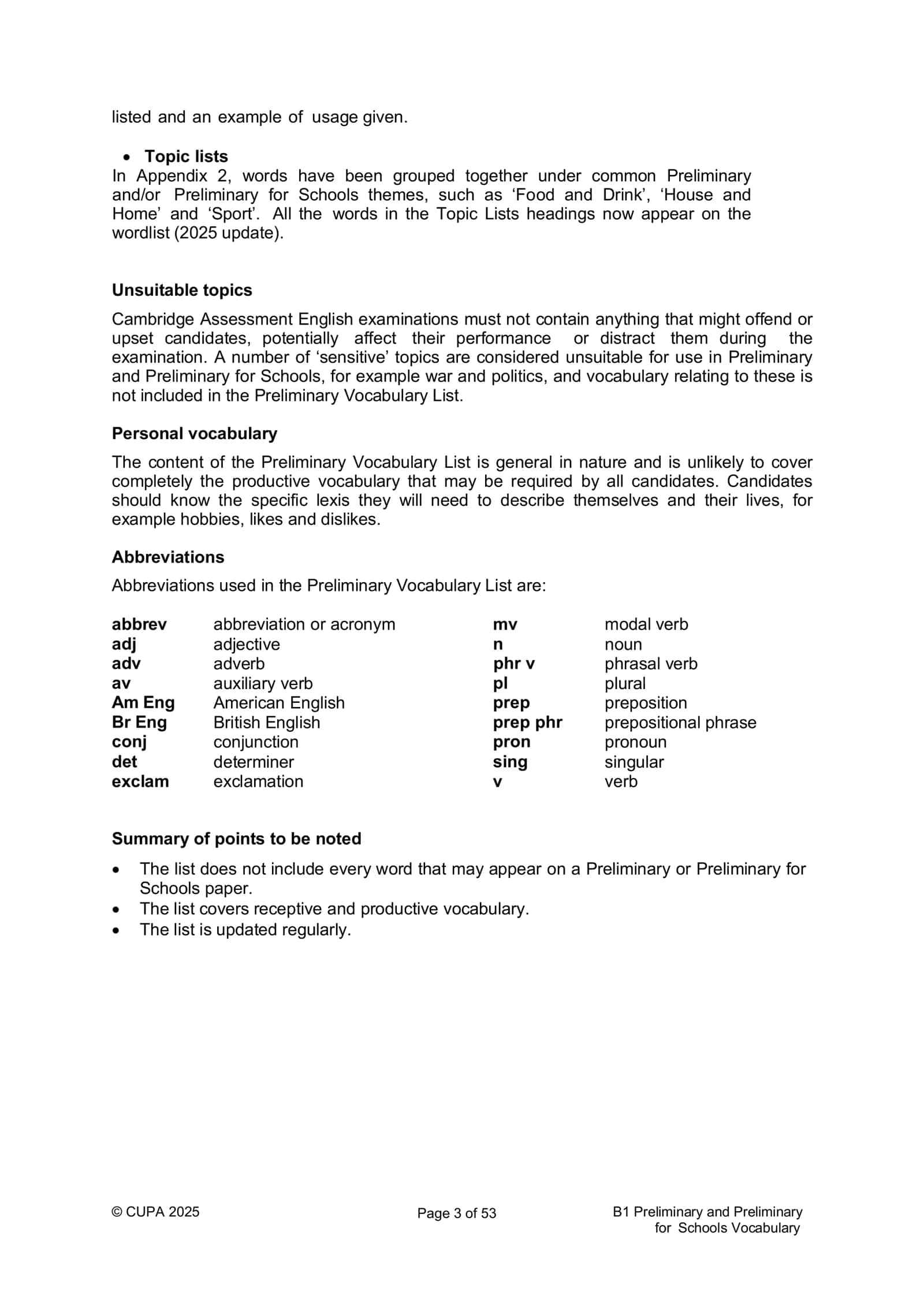 english b1 vocablury 3