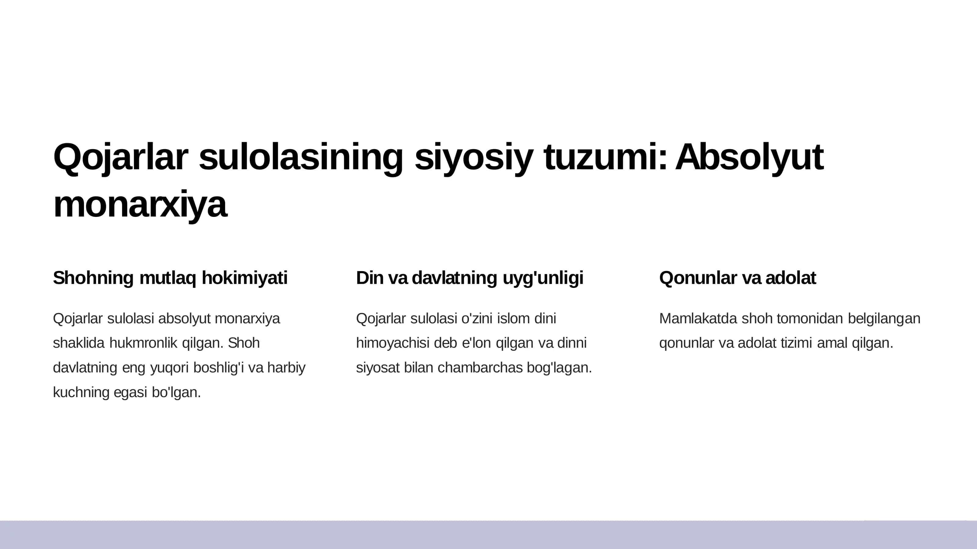 Eronda Qojarlar sulolasining siyosiy tuzumi 3