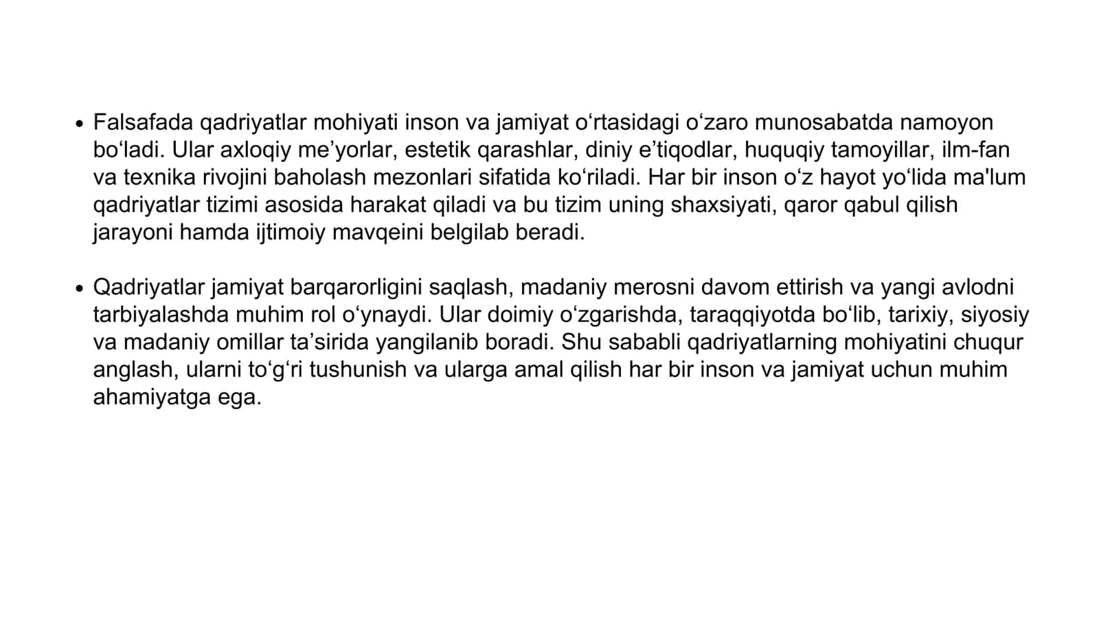 Qadriyatlar falsafasi 3