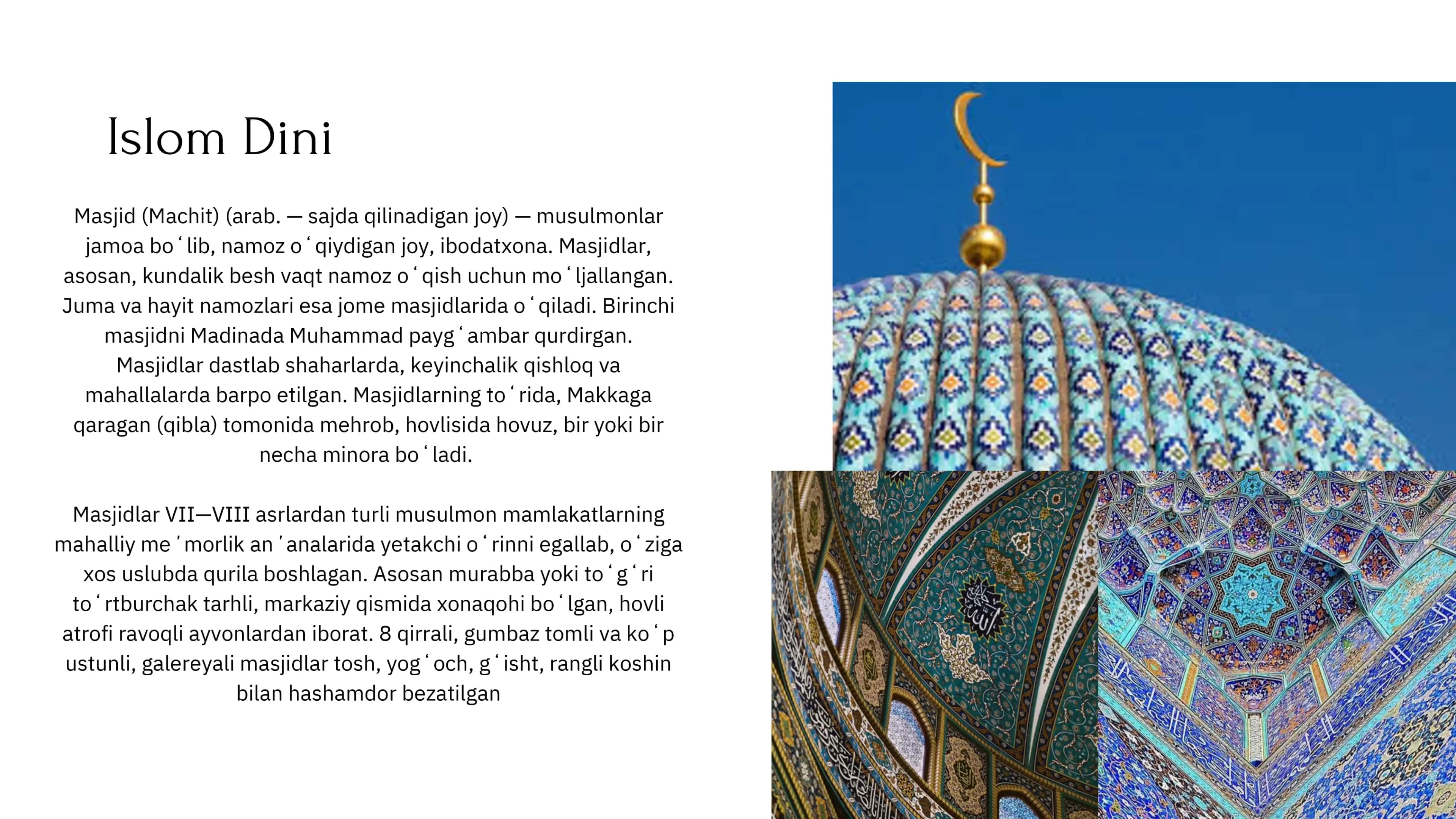 Jahon dinlari arxitekturasi 3