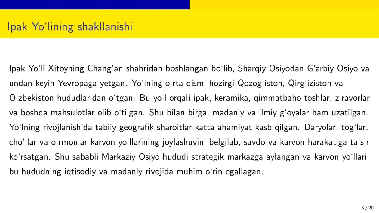 Buyuk ipak yoli orta osiodagi ahamiyati 3