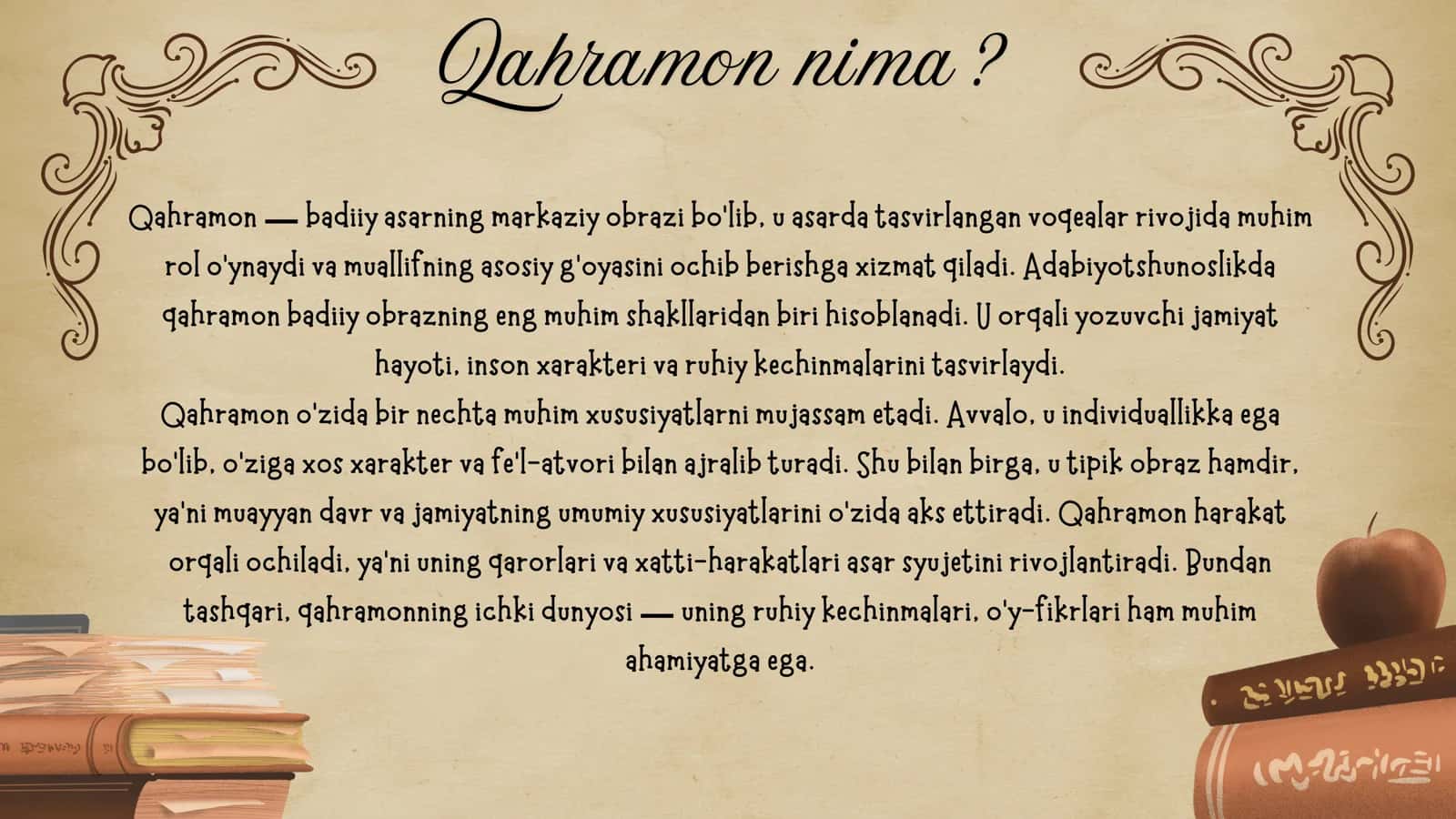 O'zbek adabiyotidagi qahramon tasvirining Yevropa adabiyotdagi ekvivalentlari 3
