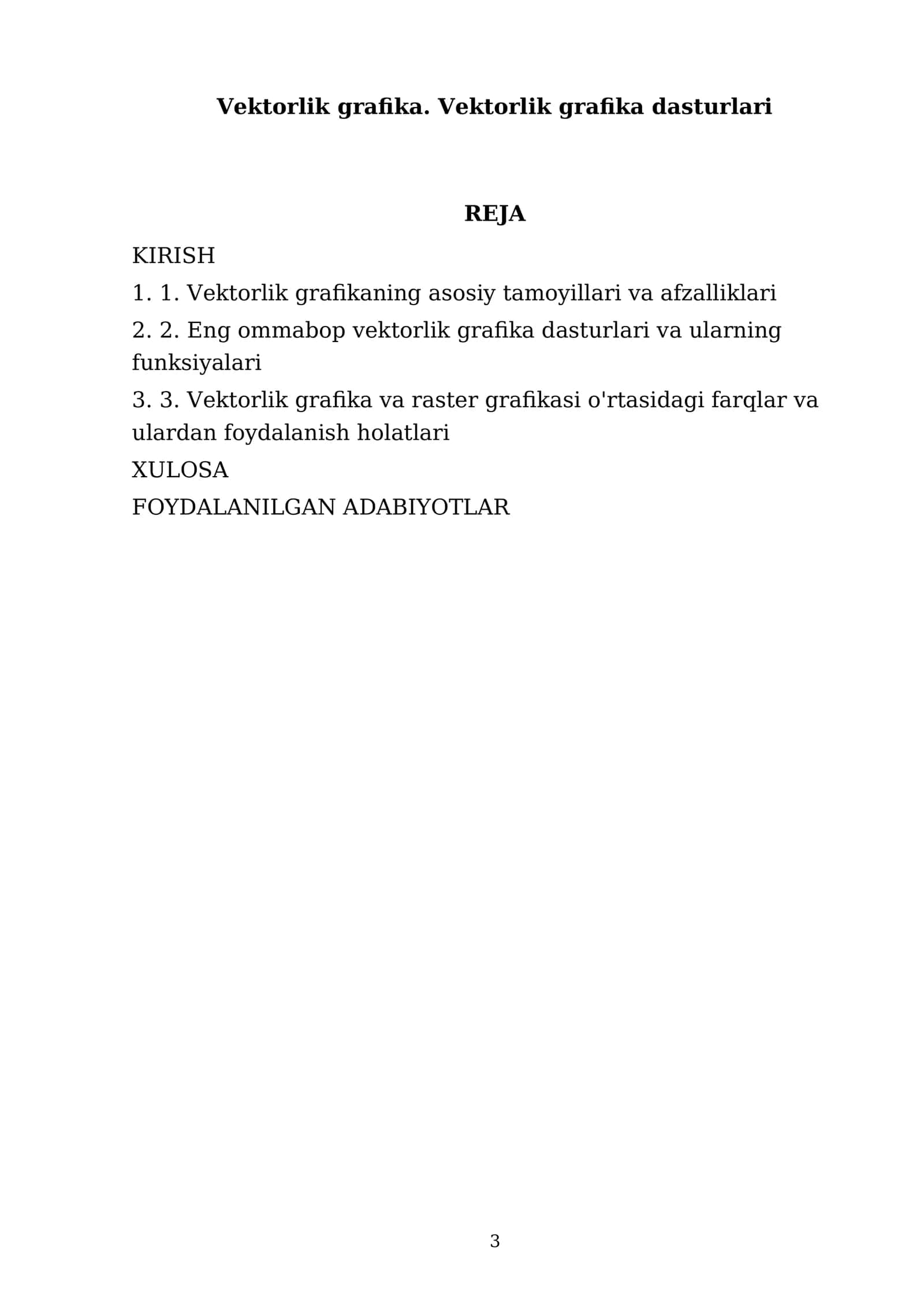 Vektorlik grafika. Vektorlik grafika dasturlari 3