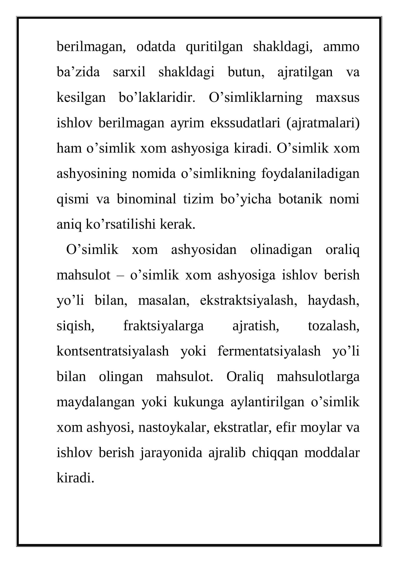 O’simlik xom ashyosidan tayyor dorilar 3