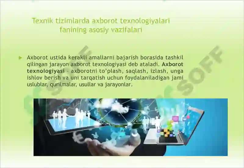 Texnik tizimlarda axborot texnologiyalari 3
