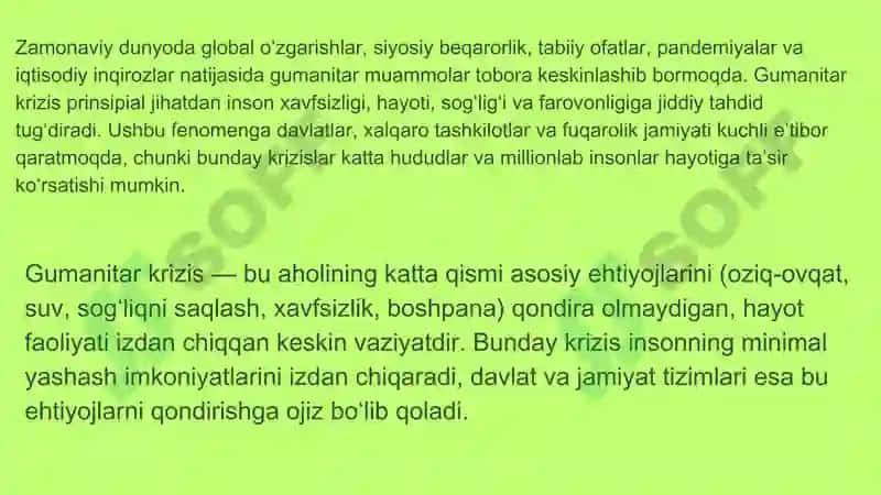 Gumanitar krizis sharoitida ytimoiy burdamlikni shakliantirish 3