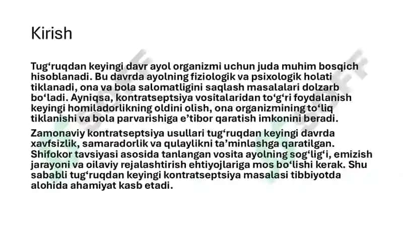 Tug‘ruqdan keyingi kontratseptsiya 3