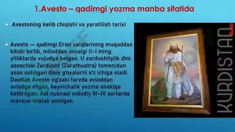 ENG QADIMGI YOZMA YODGORLIKLARDA TA’LIM TARBIYA MASALALARI (AVESTO) 3