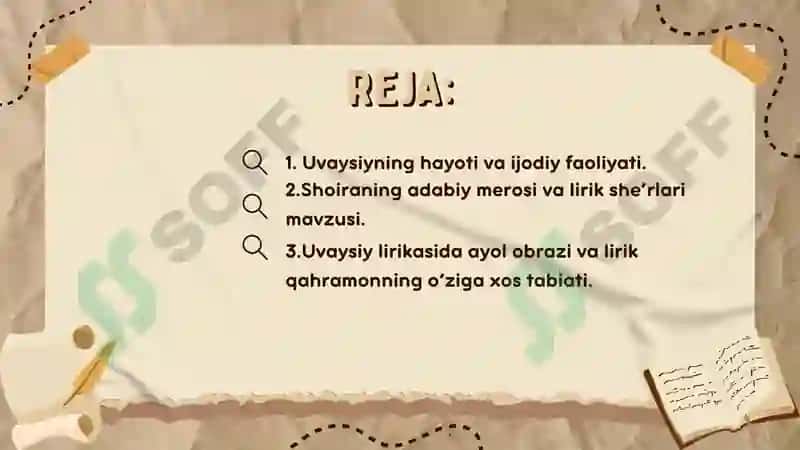 Uvaysiy hayoti va ijodi 3
