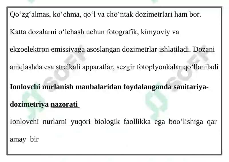 Dozimetrik asboblar 3