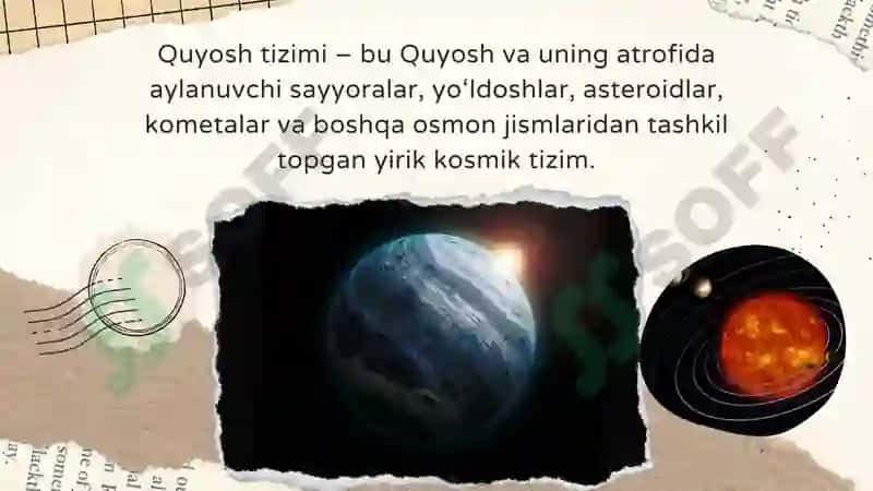 Quyosh tizimi va sayyoralar 3