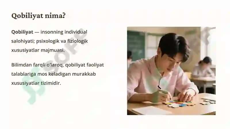 Qobiliyat Rivojlanishi 3