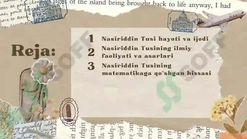Nasiriddin Tusi hayoti va ijodi 3