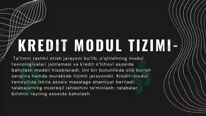 KREDIT MODUL TIZIMI 3