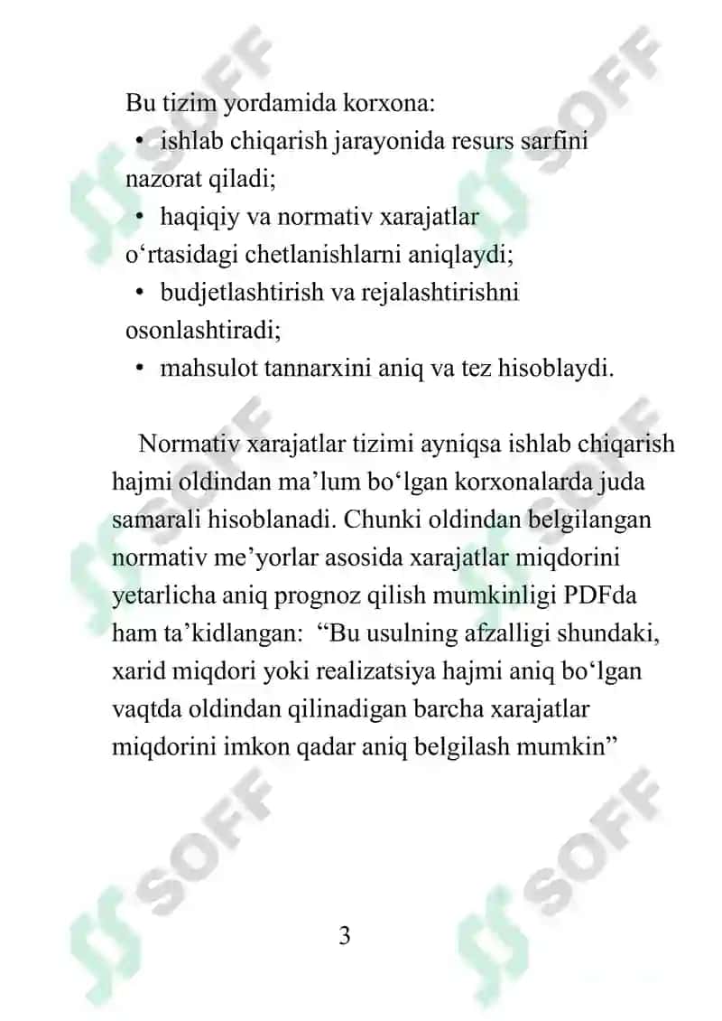 Normativ xarajatlarni hisoblash 3