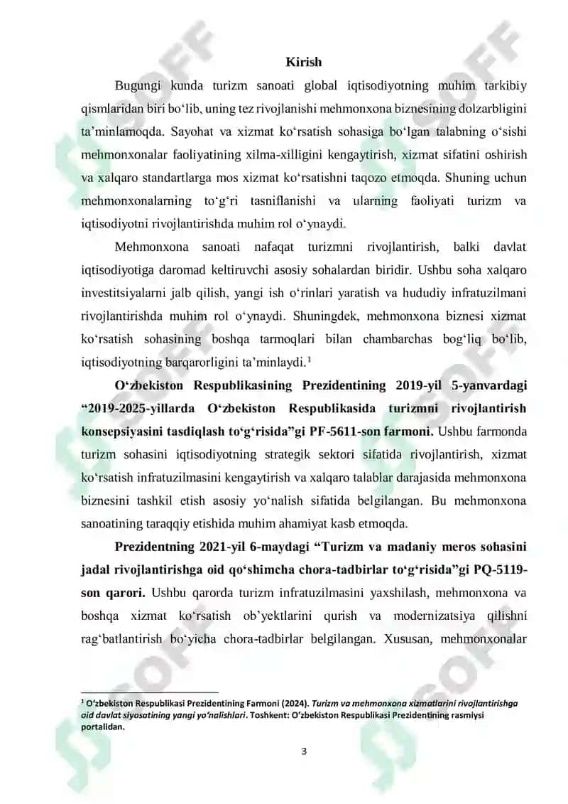 "MEHMONXONALARNING TURLARI VA TASNIFLANISHI" 3