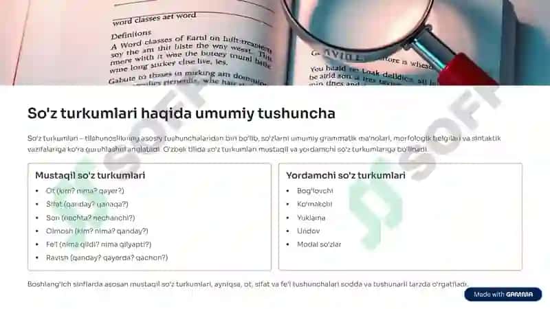 Internetdan boshlang»ich sinflarda so'z turkumlarini o»rganish 3