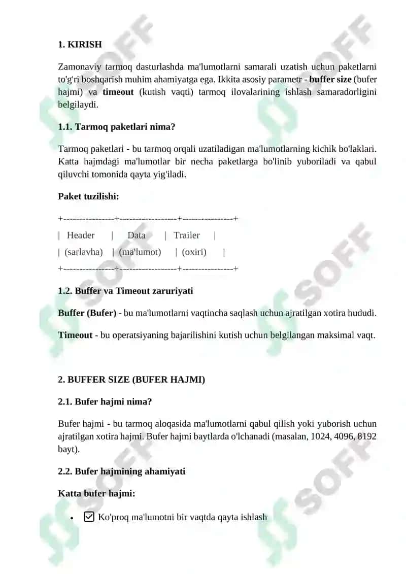 Tarmoq Uzatishida Paketlarni Boshqarish 3