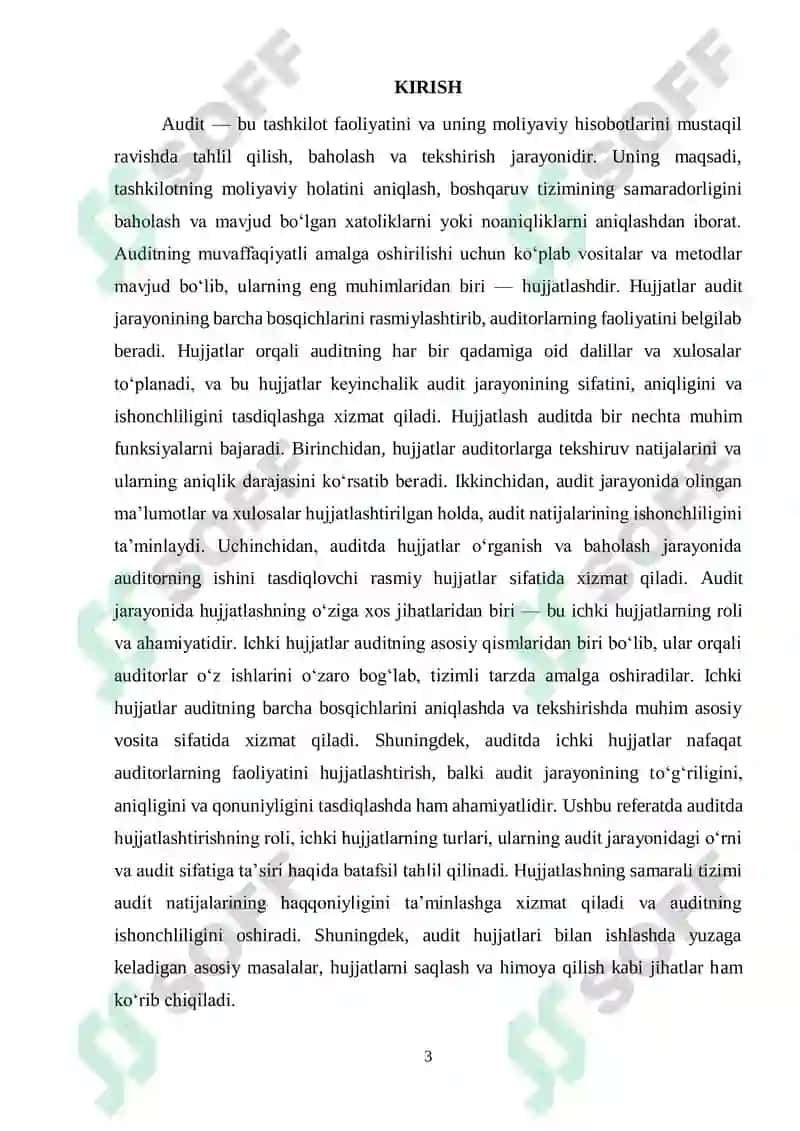 Auditning ichki hujjatlari 3