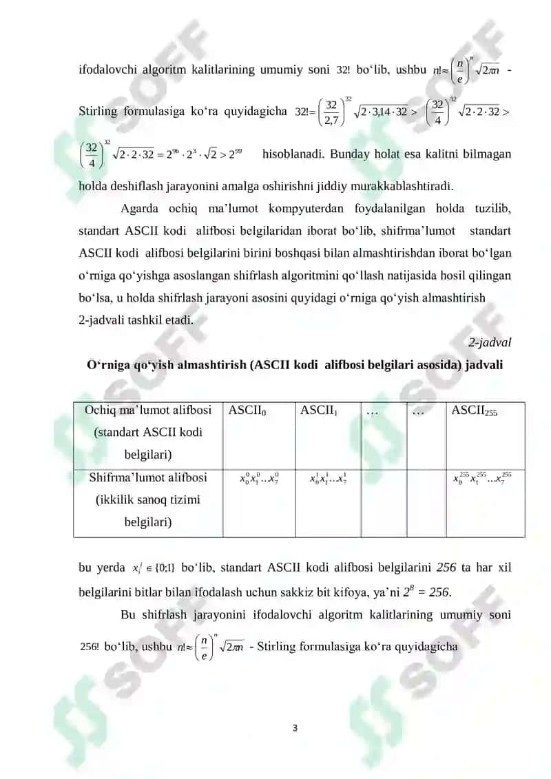 Oqimli simmetrik shifrlash algoritmlari tahlili 3
