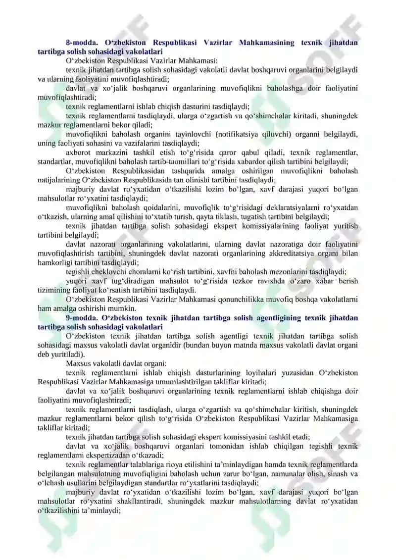 Texnik jihatdan tartibga solish to‘g‘risida 3