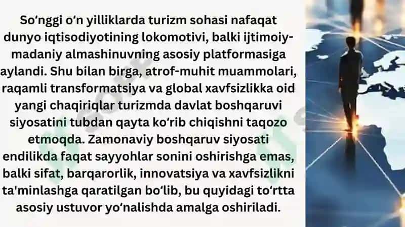 Turizm Siyosati va Rejalashtirish 3