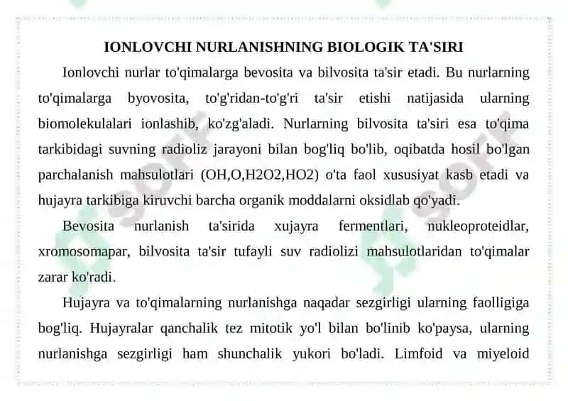 KOMBINIRLANGAN RADIATSION ZARARLANISH 3
