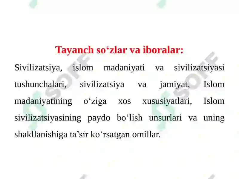 Islom sivilizatsiyasi tarixi 3