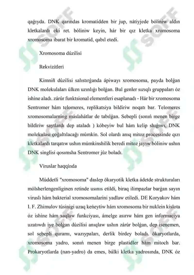Xromosomalar va genetika 3